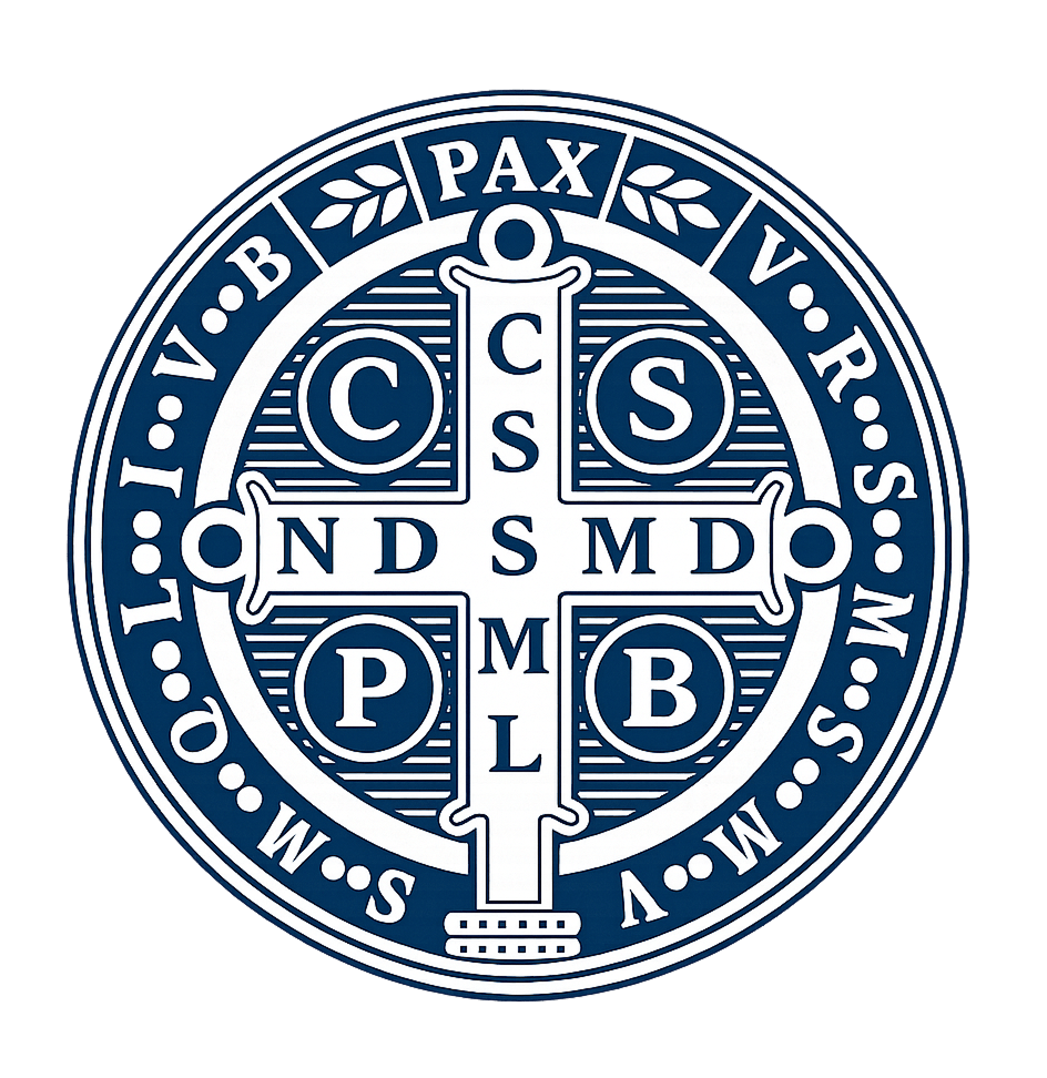 Medalha de são bento cor branco